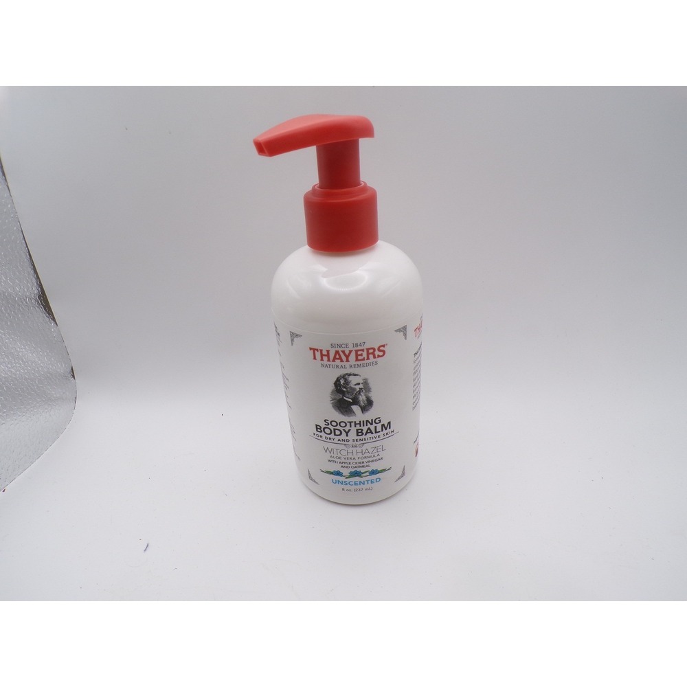 Thayers Soothing Body Balm Witch Hazel Aloe Vera Unscented Body Lotion 8‎ oz